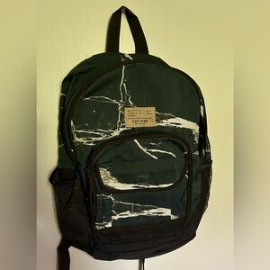 Vintage Gap Junior Print Backpack Blue / Teal & White